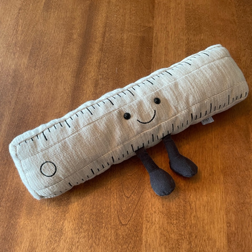 Jellycat Medium Amuseable Smart Ruler Plush Toy Rare Retired